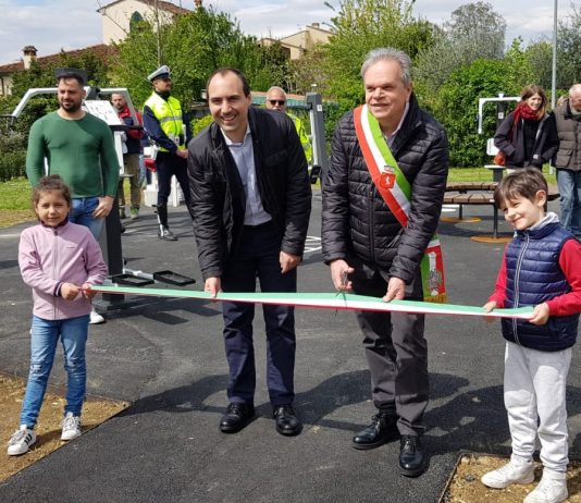 Inaugurata a Montemurlo una palestra all’aria aperta