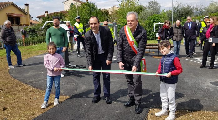 Inaugurata a Montemurlo una palestra all’aria aperta