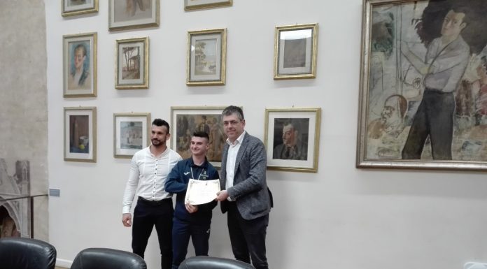 Nannini campione italiano Cadetti di ju-jitsu: premiato in Comune