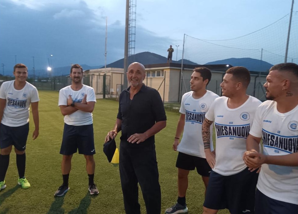 Chiesanuova, una visita speciale: allo "Scirea" ecco Luciano Spalletti