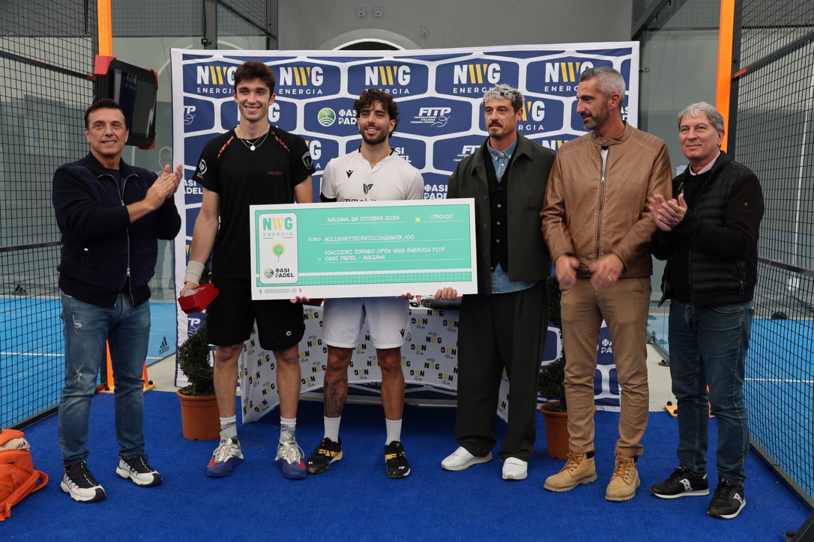 consegna premio nwg energia open padel