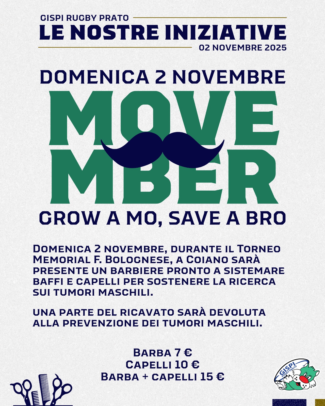 locandina movember gispi 2025