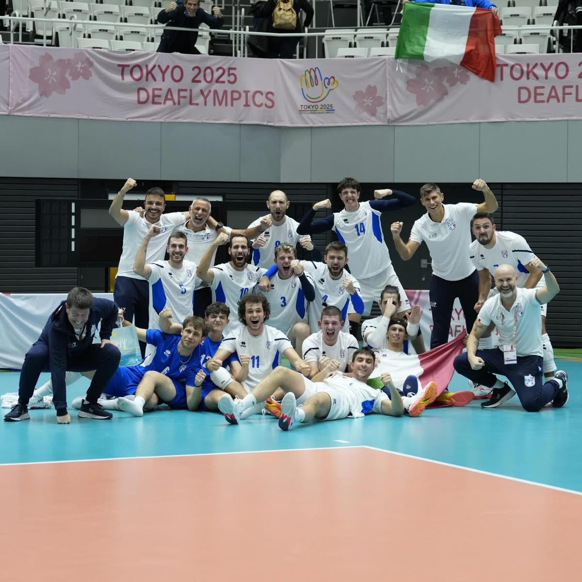 Deaflympics 2025, Caselli in finale con la Nazionale di pallavolo maschile
