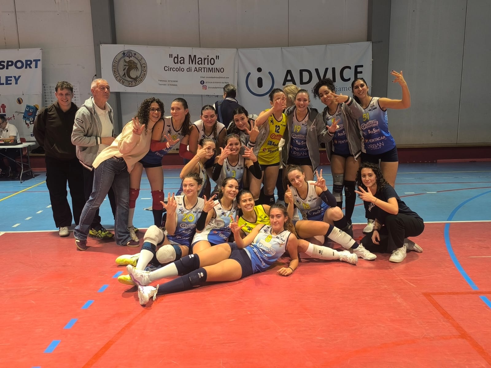 Il Volley Vaiano fa festa: la squadra femminile vince il derby