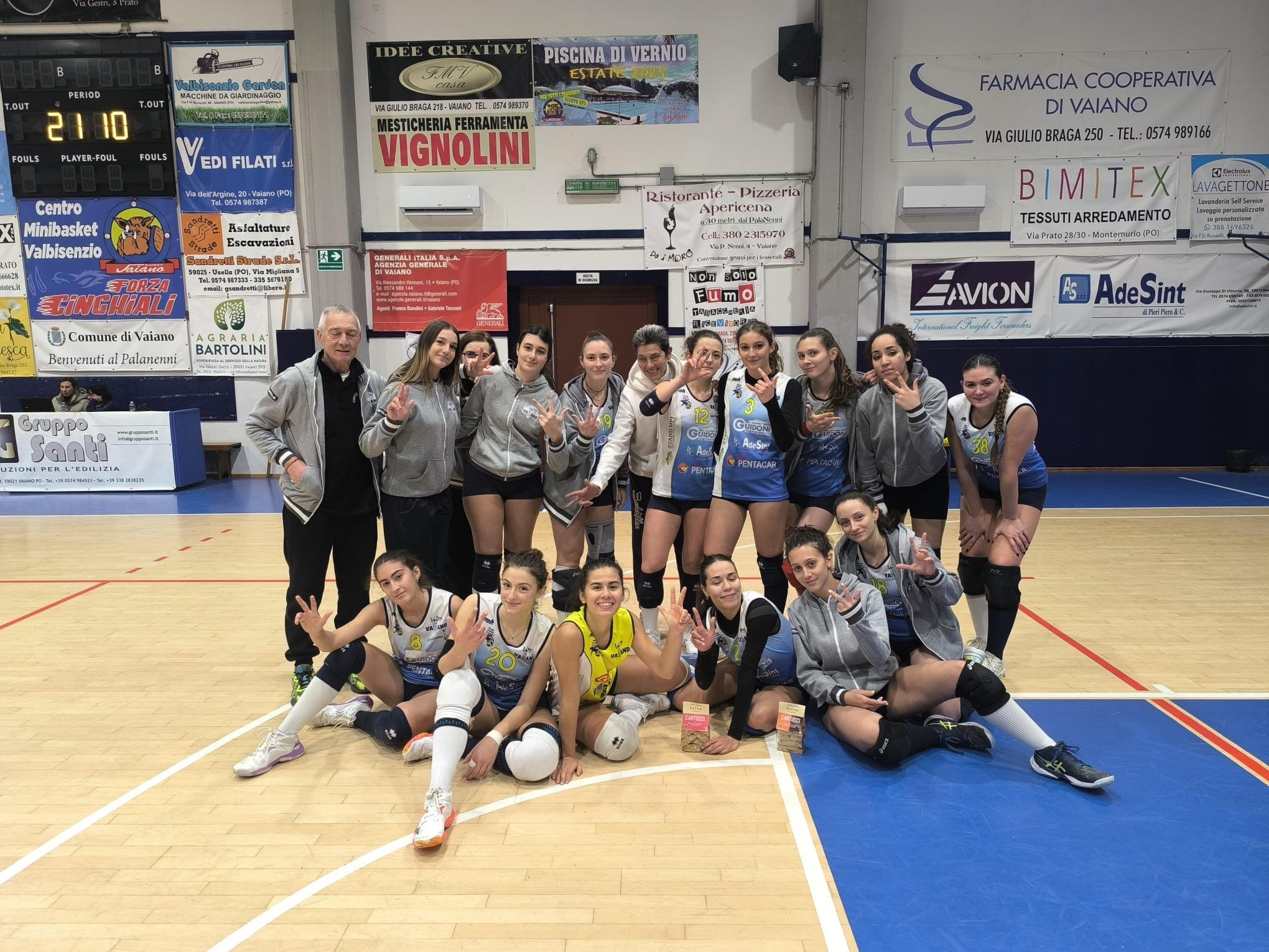 Volley Vaiano, luci e ombre: le ragazze tornano a vincere, i ragazzi inciampano a Foiano