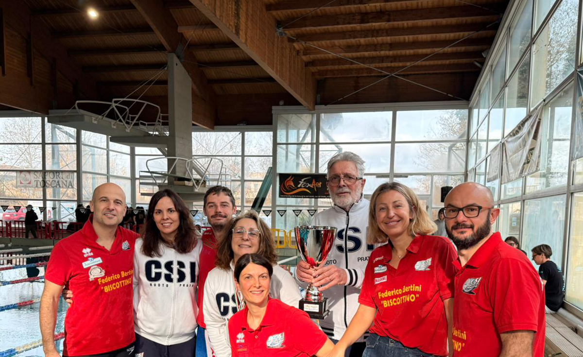 Il CSI Nuoto Prato conquista il Trofeo Buonconvento Master