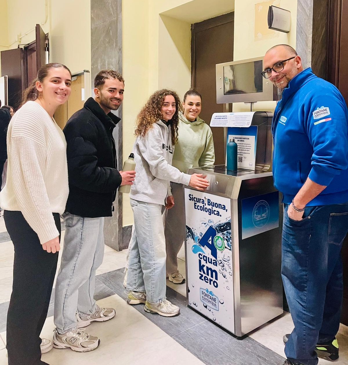 Le fontane Puntoacqua Italia arrivano anche al Foro Italico a Roma. Sinergia con l’università: acqua a chilometri zero per studenti e personale dell’ateneo