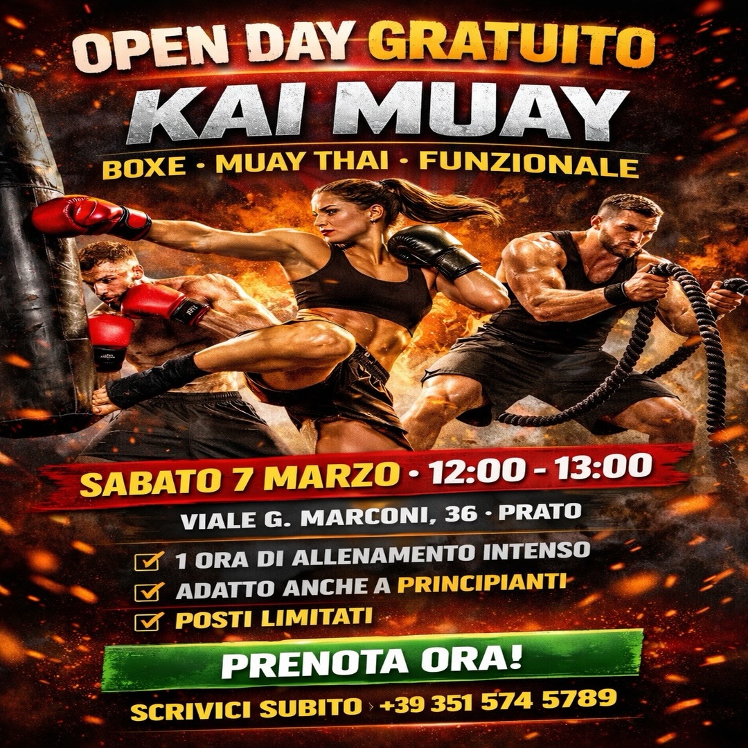 Team Kai Muay, arriva l’open day per boxe, muay thai e funzionale