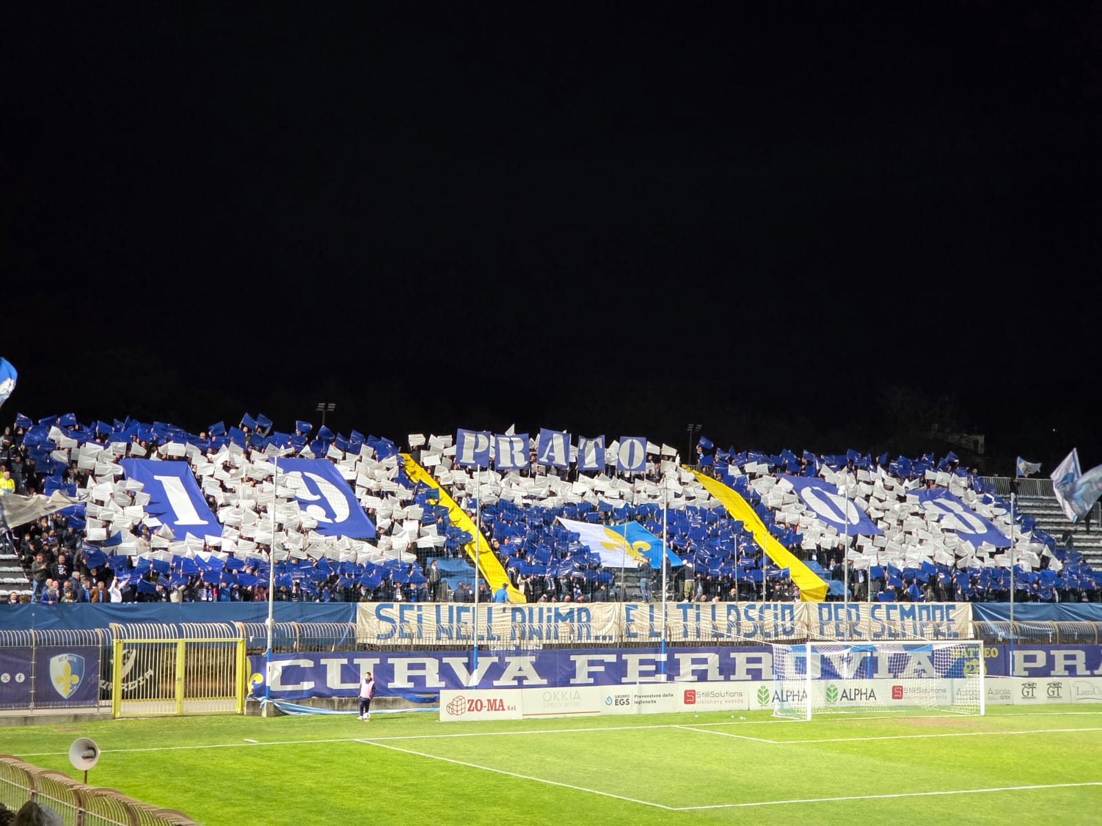 Prato, una notte da ricordare. Il match con il Seravezza visto dalla Curva Ferrovia