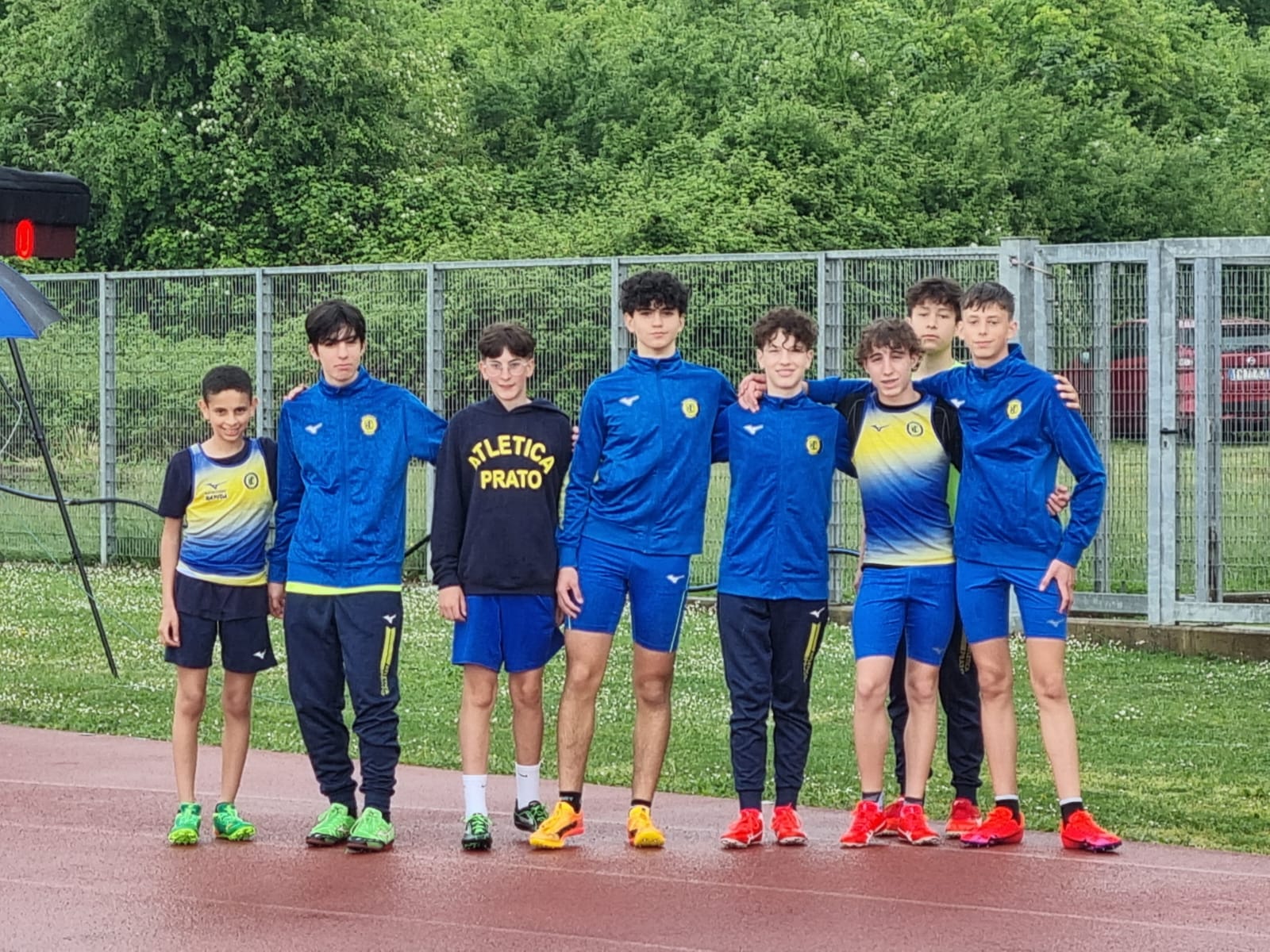 Atletica Prato, Fornesi invitato al meeting internazionale “Pegaso”. Cadetti protagonisti sotto il diluvio ad Arezzo