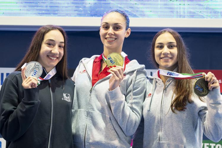 Campionati italiani assoluti di nuoto sincronizzato, la montemurlese Ginevra Marchetti conquista due medaglie d’oro