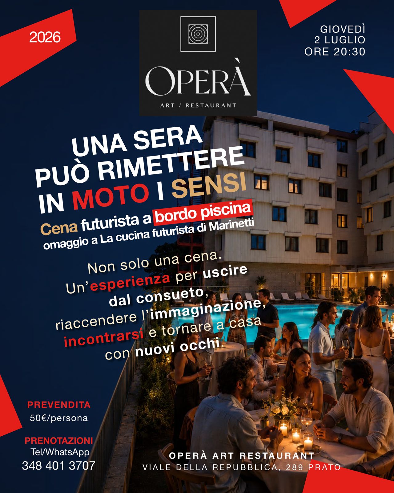 cena futurista art hotel museo
