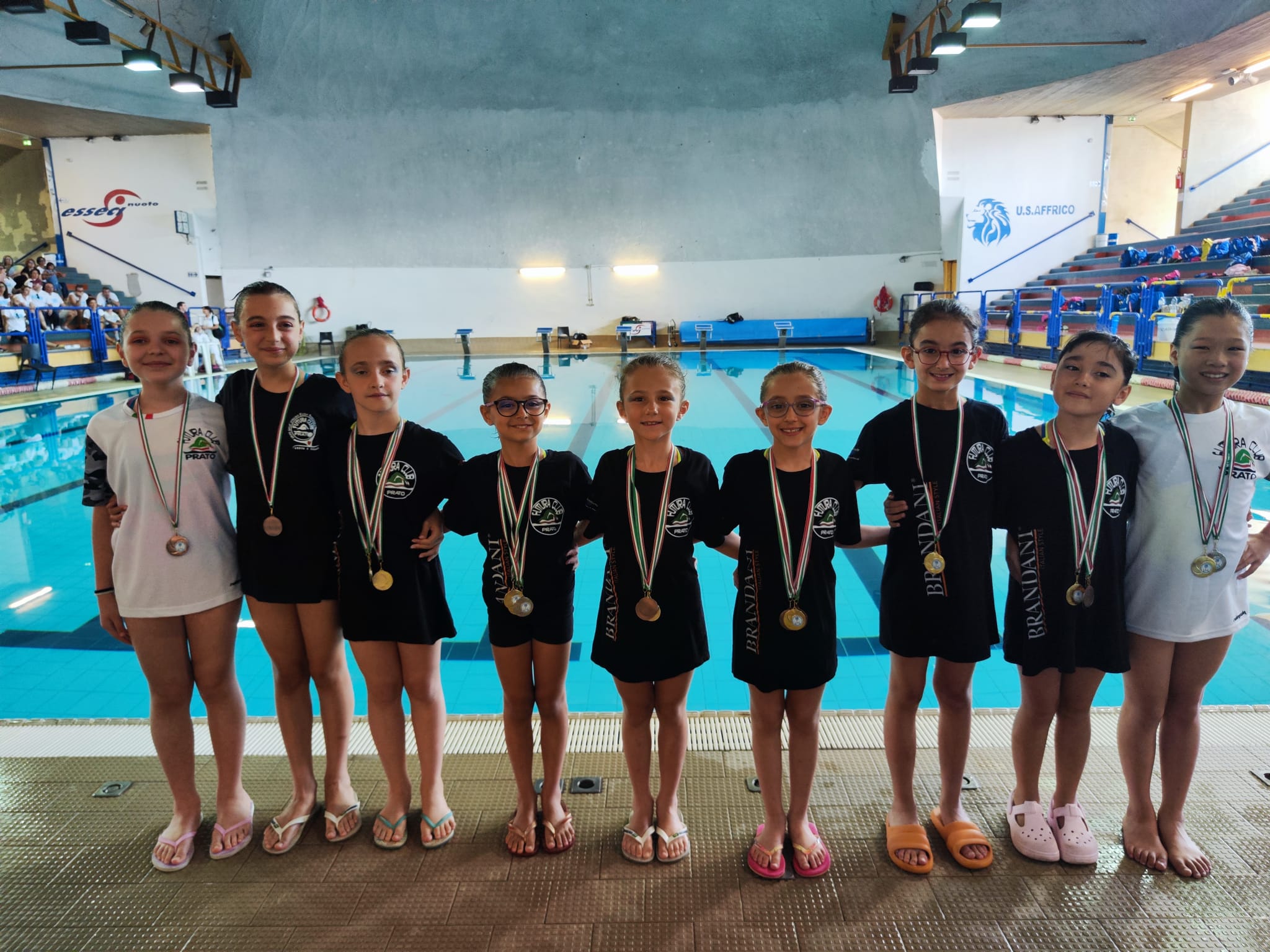 Nuoto sincronizzato, le Giovanissime della Futura Club Prato brillano al campionato regionale