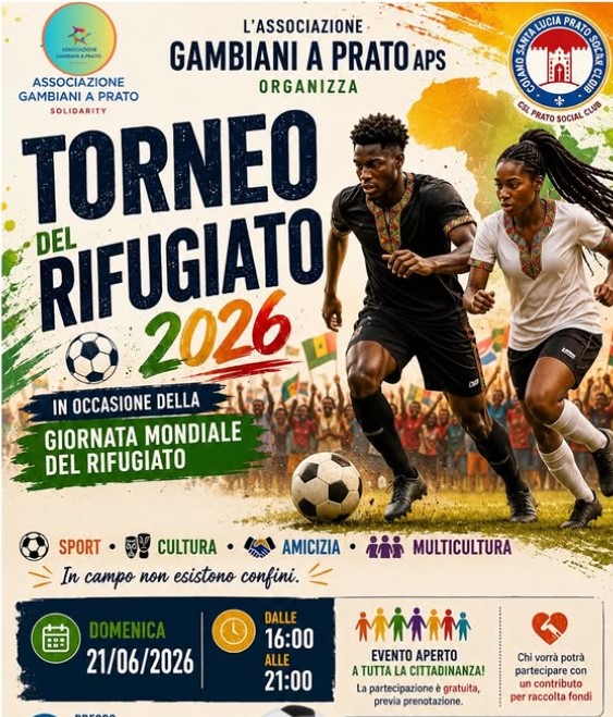 Torna a Prato il Torneo del Rifugiato: domenica la terza edizione tra sport, culture e solidarietà