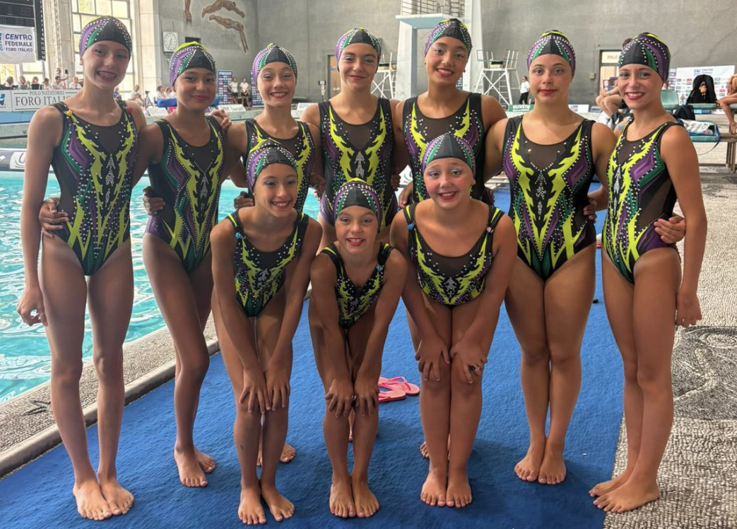 Nuoto artistico, Futura Club Prato da record al campionato italiano Esordienti A. Cinque balletti in finale