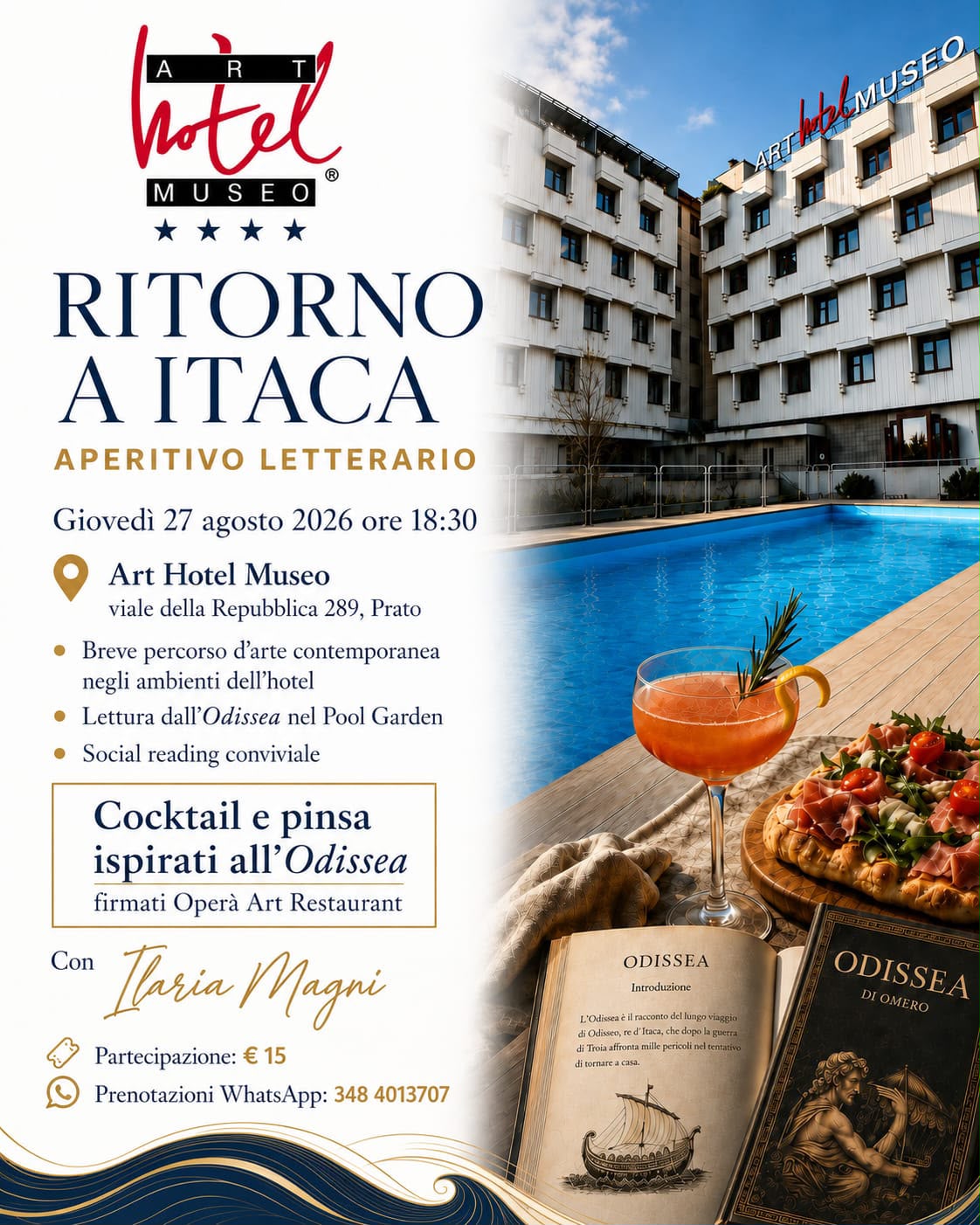 All’Art Hotel Museo c’è l’aperitivo letterario ispirato all’Odissea
