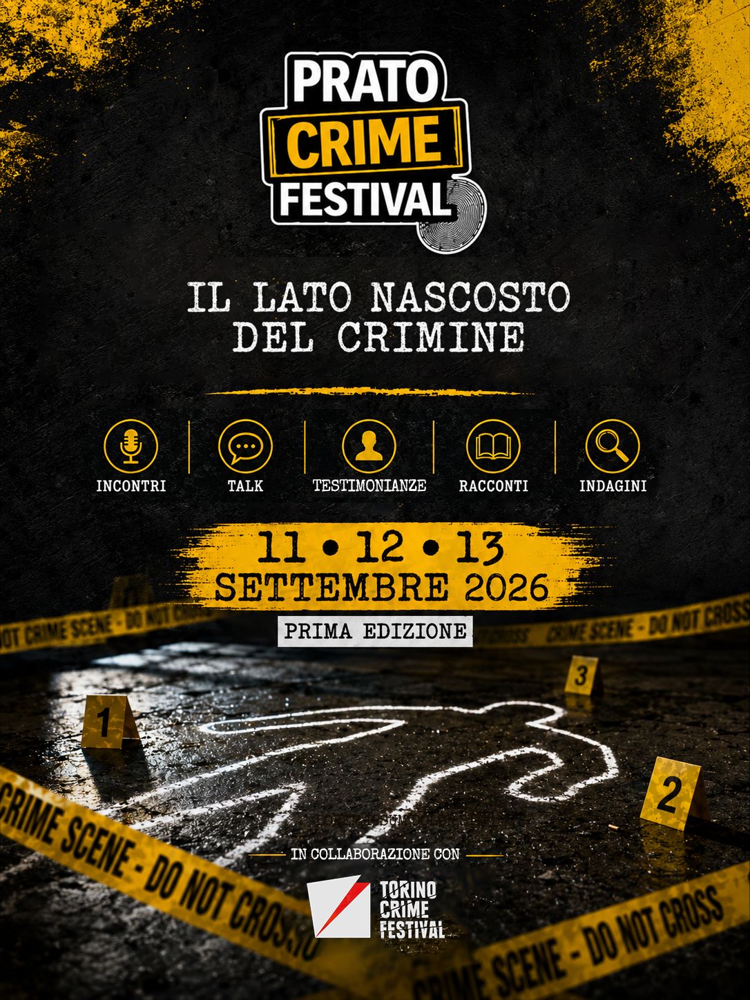 Prato Crime Festival, cresce l’attesa in città per gli ospiti di punta Ranucci, Bruzzone e Rinaldi. Annunciato il programma ufficiale