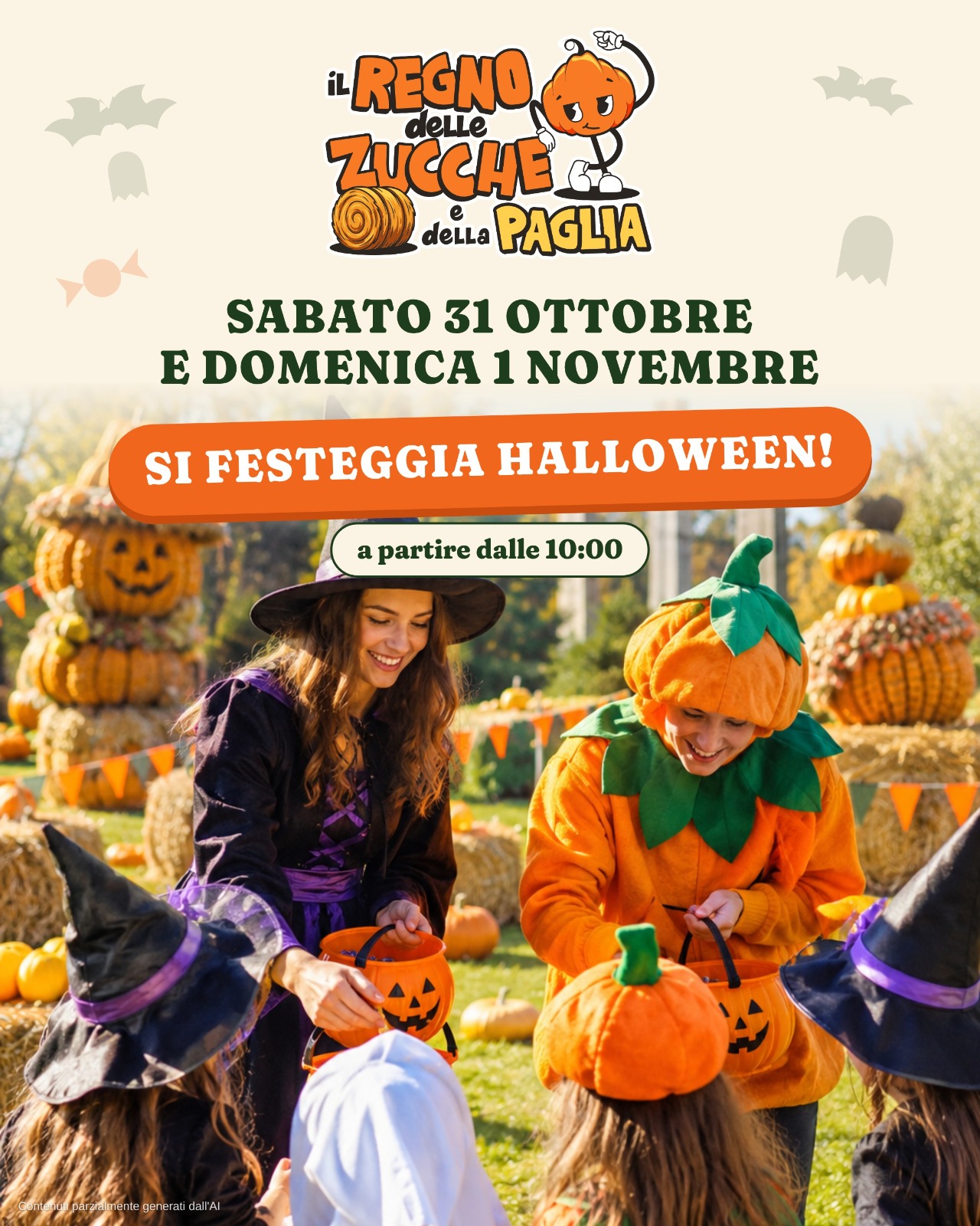 Al Regno delle Zucche e della Paglia si festeggia Halloween: giochi e scherzetti per l’ultimo weekend del Parco tematico